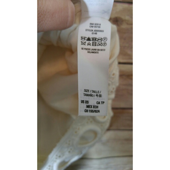 Juicy Couture Cream Circle Eyelet Mini Skirt - Picture 7 of 8